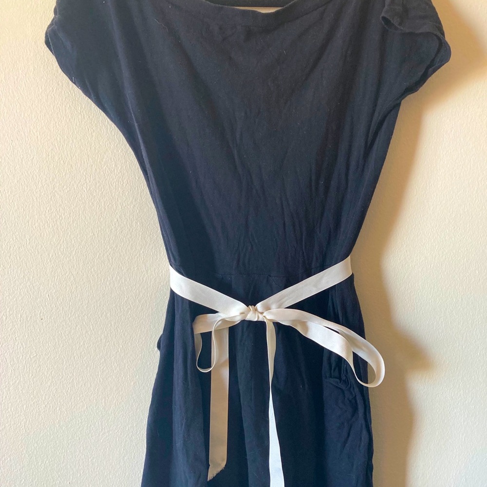 Jersey boat neck dress